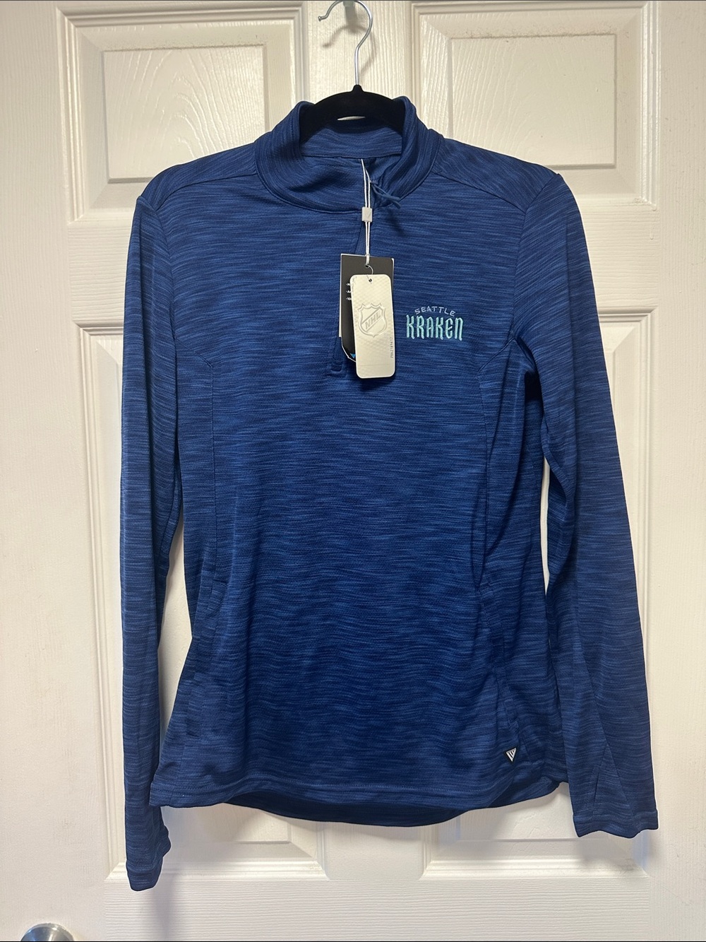 Seattle Kraken Women's Blue Quarter-Zip Performance Top
